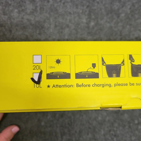 Wireless speaker LED Dry Bag Yellow Weatherproof Adjustable Straps 10L Sound Paq - Picture 6 of 9